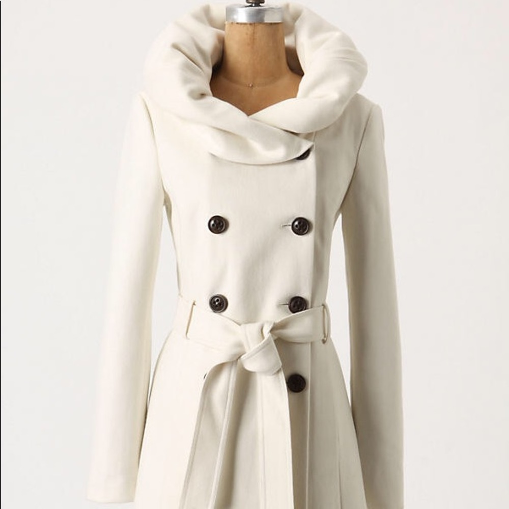 Anthropologie Elevenses Runway Lapel Coat